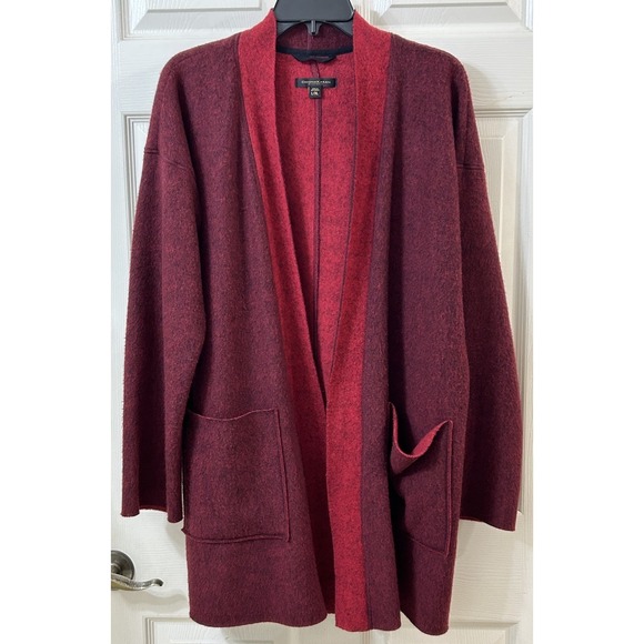 Donna Karan Sweaters - Donna Karan Sleepwear Cardigan L/XL Open Front Long Sleeve Pockets NICE SOFT